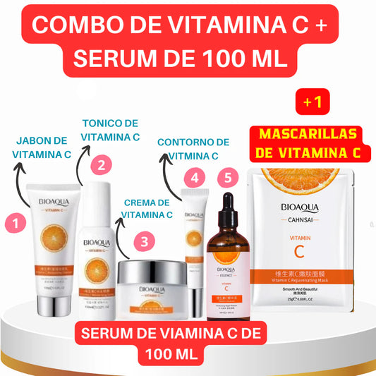 KIT DE VITAMINA C BIOAQUA - 6 PRODUCTOS 🍊 | **COMPRA 2 Y LLEVA 4 MÁS